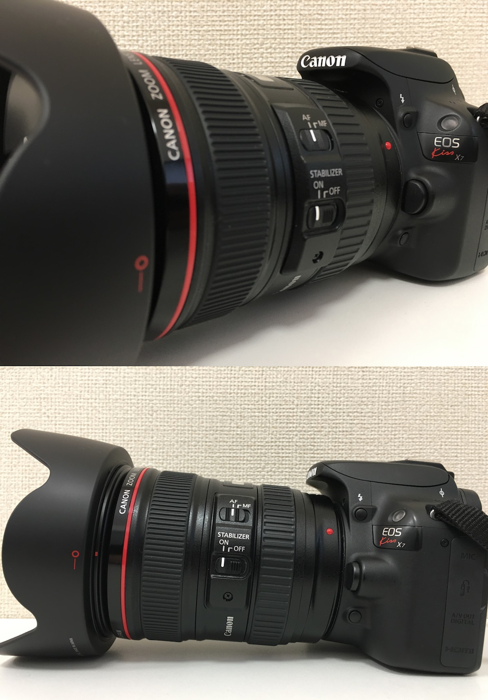 Canon EOS Kiss X7iとレンズ 35-105 4.5-5.6